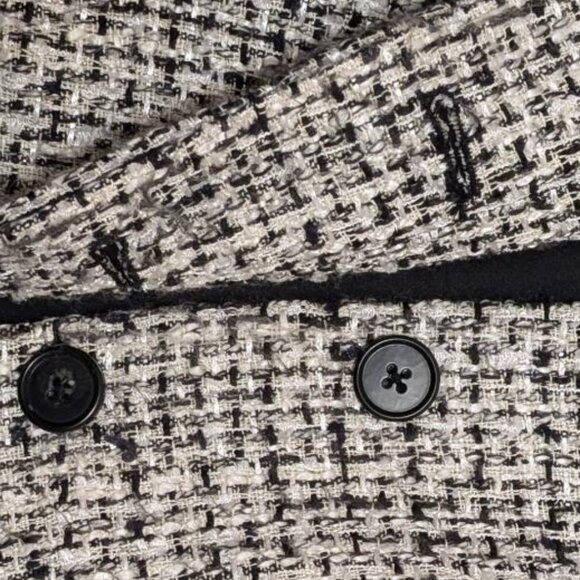 Marks & Spencer Black + White Tweed Jacket - Picture 4 of 4